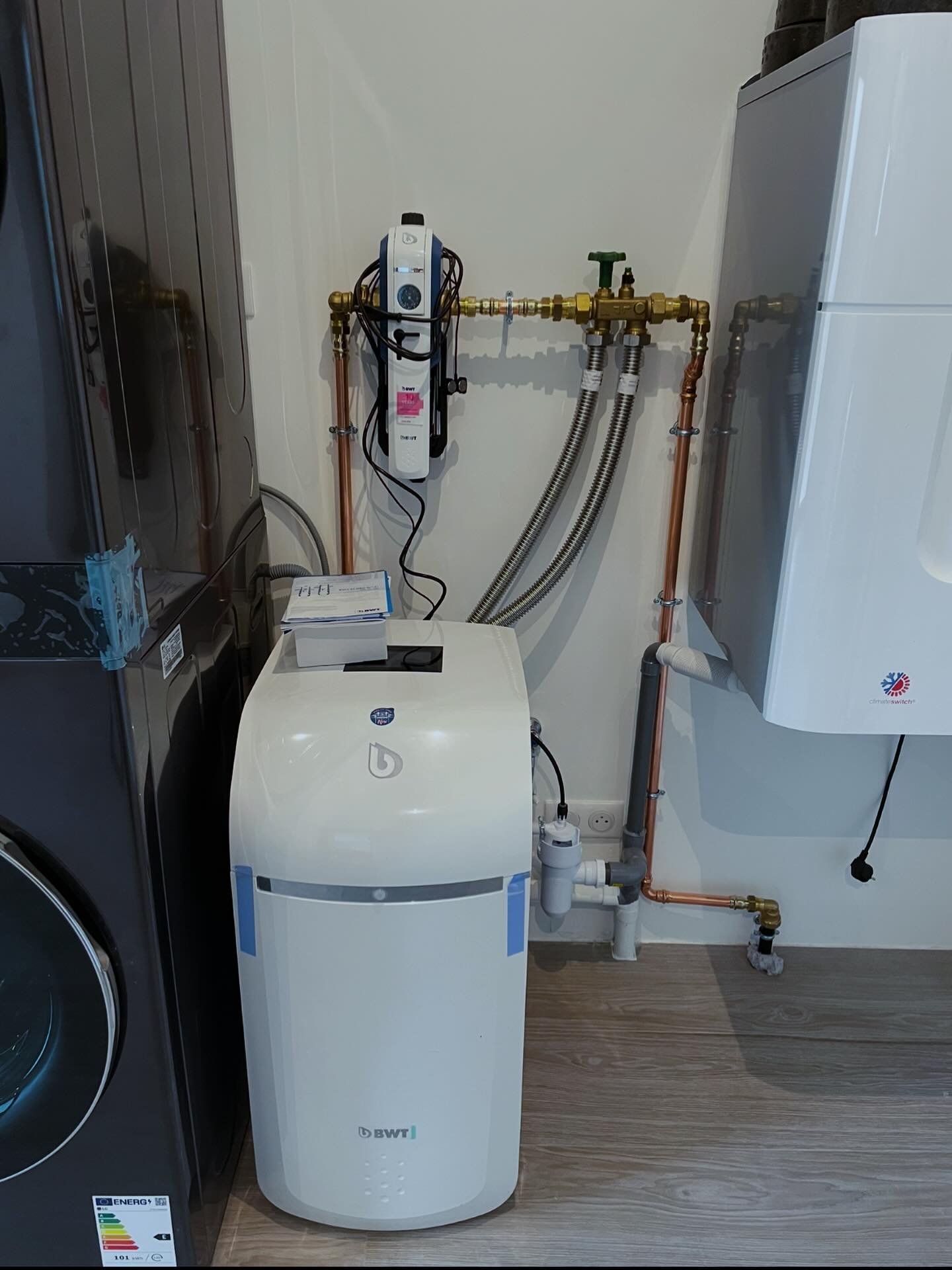 Installation d'un adoucisseur d'eau BWT